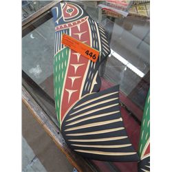 Native carving of a salmon by Harvey John