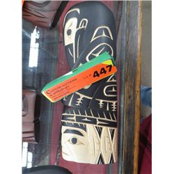 Native carving: Chief/Raven by Krawchuk, Squamish