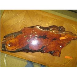 Burl clock