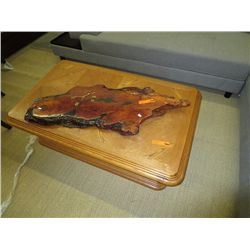 Wood coffee table 46" x 29" x 18"