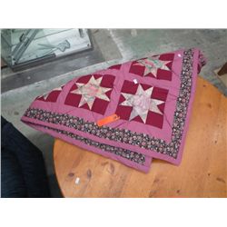 Quilted throw 62" x 46"