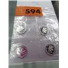 Image 1 : 4x .999 solid silver Canadian maple leaf coins