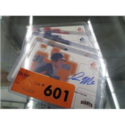 Four SP Baseball cards