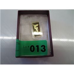 100 mills gold clad Lady Art bar.