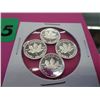Image 2 : 4x .999 solid silver Canada maple leaf  coin