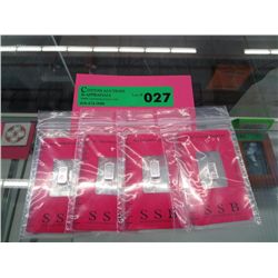 4x solid silver certified bars
