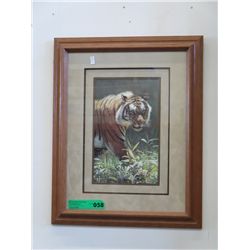 Framed tiger picture