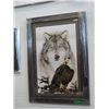 Image 1 : Indian & Wolf - Framed print