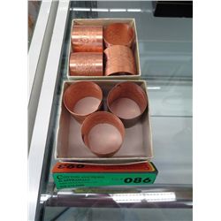 7 Vintage Copper napkin rings