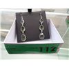 Image 1 : New Green amethyst drop-style earrings