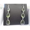 Image 2 : New Green amethyst drop-style earrings