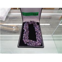 Amethyst collar necklace