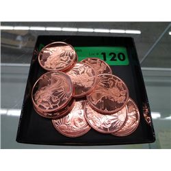 Lot of 10 Copper Coins, US Mint