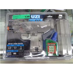 Softair spring loaded UZI pistol - 200 BB capacity