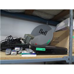 Bell satellite TV dish and components