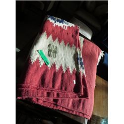 Southwestern style woven rug