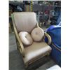 Image 1 : Oversized satin upholstered chair