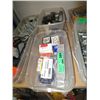 Image 1 : Four trays of switch boxes, screws, etc