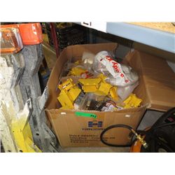 Large box of  electrical supplies