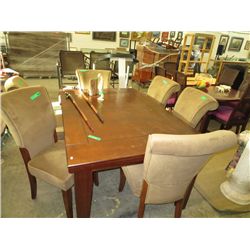 New wooden dining table