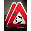 Image 1 : Two roundabout signs