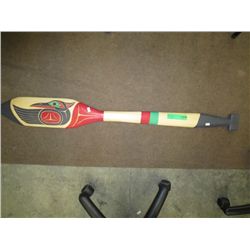 Carved native paddle "Loon"