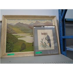 Two framed picture