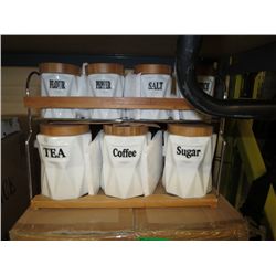 Case - four sets of canisters