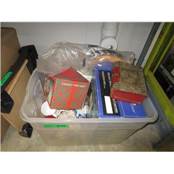 Box of decorative and household items