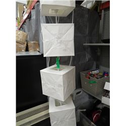 Hanging paper light fixture