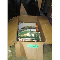 Box of electrical outlet plates, switch plates etc