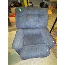Upholstered reclining rocker
