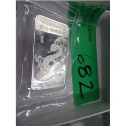 2013 Year of the Dragon Silver Bar