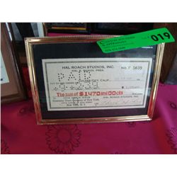 Burgess Meredith Signed Cheque Dated Aug. 28 / 199