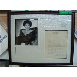 Louella Parsons Signed agreement Letter