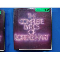 Lorenz Hart Autographed Book