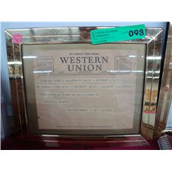 Western Union Telegram