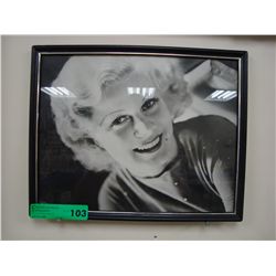 Framed Black & white photo Marilyn Monroe