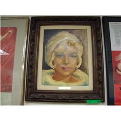Marilyn Monroe-Original framed oil on canvas