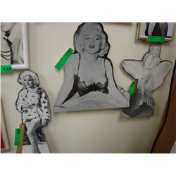 4-Marilyn Monroe stand-up cut-outs