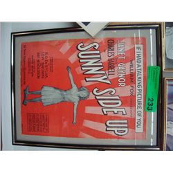 Ad Poster for movie "Sunny Side Up"