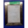 Image 1 : Sophie Tucker Framed Personalized signed note