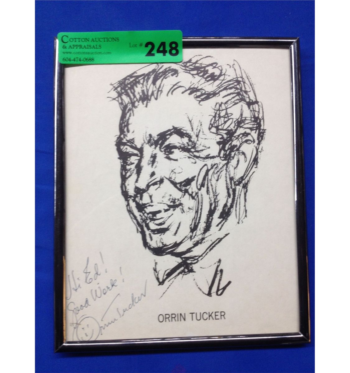 Orrin Tucker Autograph