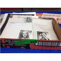 Box lot of Hollywood Memorabilia