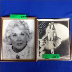 2-Framed Autographed 8x10 photos