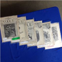 Collection of Vintage Vogue Magazines