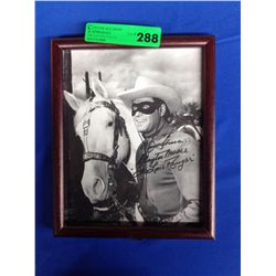 Clayton Moore Autograph