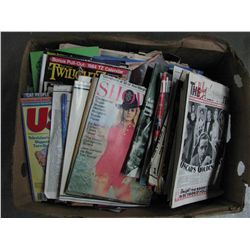 Box lot of magazines Hollywood Stars