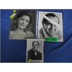 Three Autographed Photos