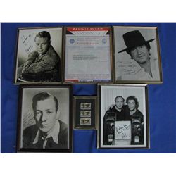Box lot of Hollywood Autographs & Memorabilia